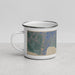 Left View Custom Incline Village Nevada Map Enamel Mug in Afternoon