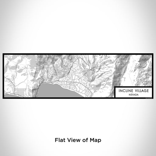 Flat View of Map Custom Incline Village Nevada Map Enamel Mug in Classic