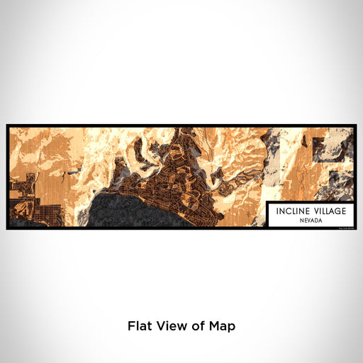 Flat View of Map Custom Incline Village Nevada Map Enamel Mug in Ember
