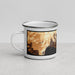 Left View Custom Incline Village Nevada Map Enamel Mug in Ember