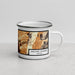 Right View Custom Incline Village Nevada Map Enamel Mug in Ember
