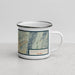 Right View Custom Incline Village Nevada Map Enamel Mug in Woodblock
