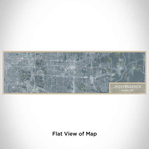 Flat View of Map Custom Independence Missouri Map Enamel Mug in Afternoon