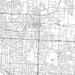 Independence Missouri Map Print in Classic Style Zoomed In Close Up Showing Details