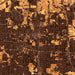 Independence Missouri Map Print in Ember Style Zoomed In Close Up Showing Details