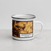 Right View Custom Independence Missouri Map Enamel Mug in Ember