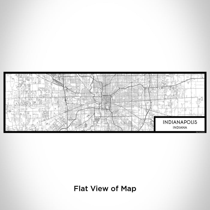 Flat View of Map Custom Indianapolis Indiana Map Enamel Mug in Classic