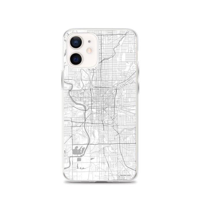Custom Indianapolis Indiana Map iPhone 12 Phone Case in Classic