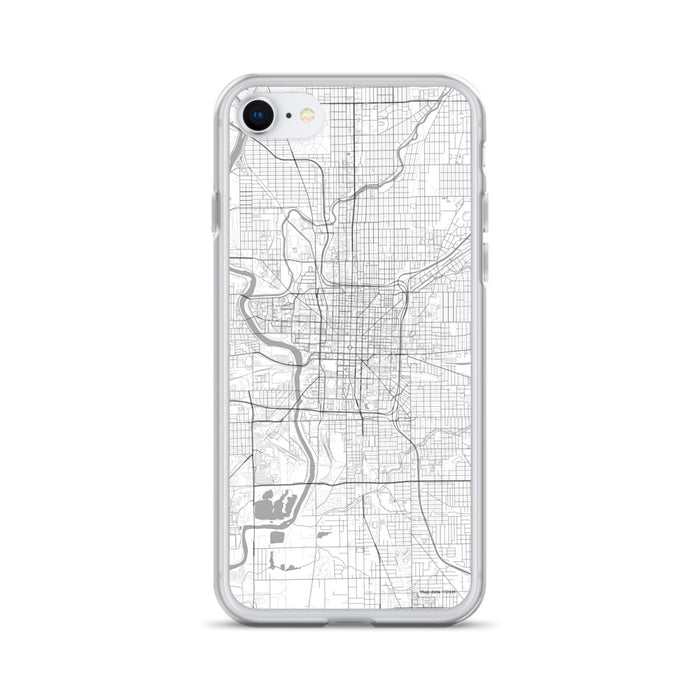 Custom Indianapolis Indiana Map iPhone SE Phone Case in Classic