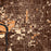 Indianapolis Indiana Map Print in Ember Style Zoomed In Close Up Showing Details