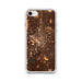 Custom Indianapolis Indiana Map iPhone SE Phone Case in Ember
