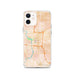 Custom Indianapolis Indiana Map iPhone 12 Phone Case in Watercolor