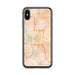 Custom Indianapolis Indiana Map Phone Case in Watercolor