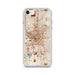 Custom Indianapolis Indiana Map iPhone SE Phone Case in Woodblock