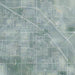 Indio California Map Print in Afternoon Style Zoomed In Close Up Showing Details