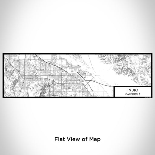 Flat View of Map Custom Indio California Map Enamel Mug in Classic