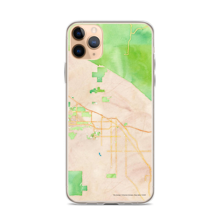 Custom Indio California Map Phone Case in Watercolor
