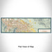 Flat View of Map Custom Indio California Map Enamel Mug in Woodblock
