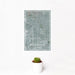12x18 Inglewood California Map Print Portrait Orientation in Afternoon Style With Small Cactus Plant in White Planter