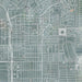 Inglewood California Map Print in Afternoon Style Zoomed In Close Up Showing Details