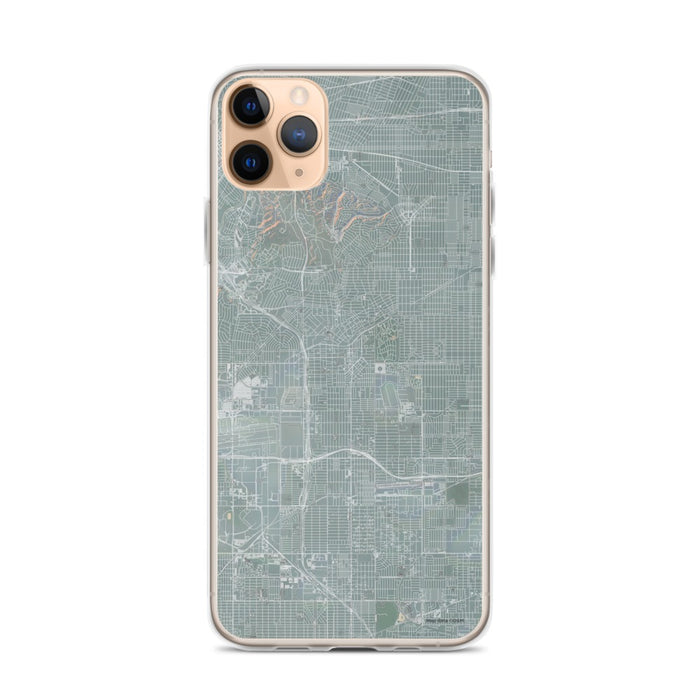 Custom iPhone 11 Pro Max Inglewood California Map Phone Case in Afternoon