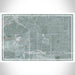 Inglewood California Map Print Landscape Orientation in Afternoon Style With Shaded Background