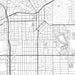 Inglewood California Map Print in Classic Style Zoomed In Close Up Showing Details