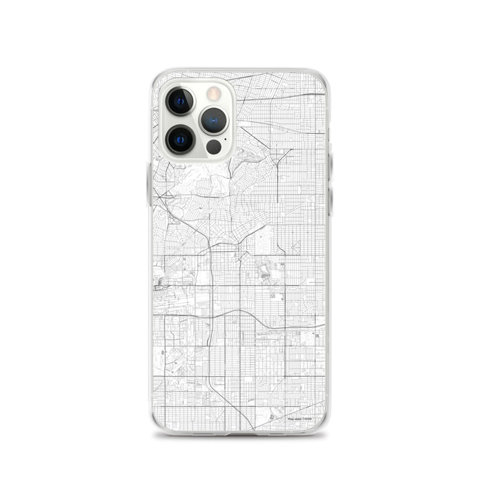 Custom iPhone 12 Pro Inglewood California Map Phone Case in Classic