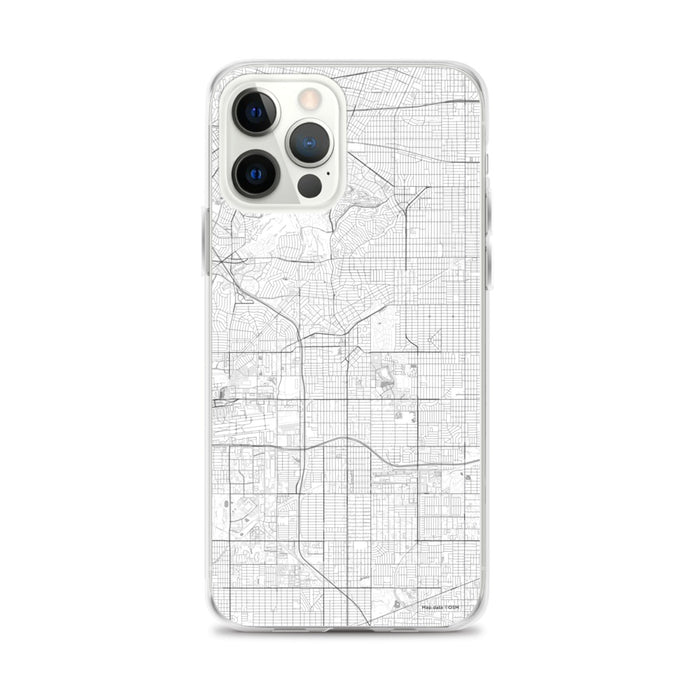 Custom iPhone 12 Pro Max Inglewood California Map Phone Case in Classic