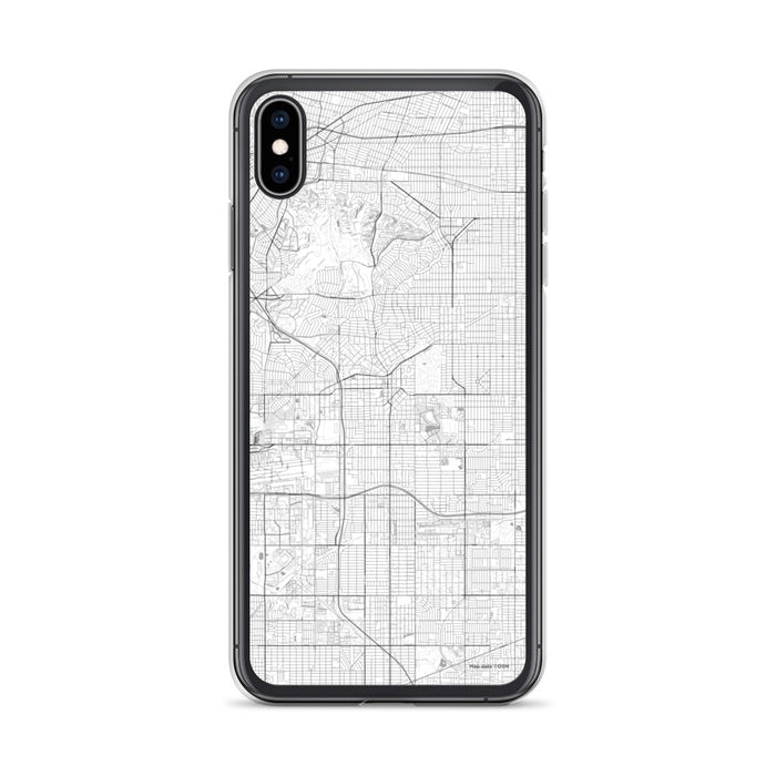Custom iPhone XS Max Inglewood California Map Phone Case in Classic