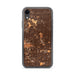 Custom iPhone XR Inglewood California Map Phone Case in Ember