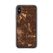 Custom iPhone X/XS Inglewood California Map Phone Case in Ember