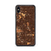 Custom iPhone XS Max Inglewood California Map Phone Case in Ember