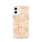 Custom iPhone 12 Inglewood California Map Phone Case in Watercolor