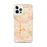 Custom iPhone 12 Pro Max Inglewood California Map Phone Case in Watercolor