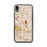 Custom iPhone XR Inglewood California Map Phone Case in Woodblock