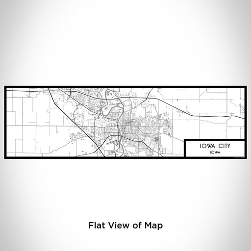 Flat View of Map Custom Iowa City Iowa Map Enamel Mug in Classic