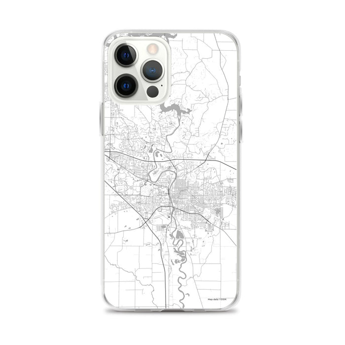Custom Iowa City Iowa Map iPhone 12 Pro Max Phone Case in Classic