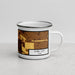 Right View Custom Iowa City Iowa Map Enamel Mug in Ember