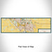 Flat View of Map Custom Iowa City Iowa Map Enamel Mug in Woodblock