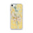 Custom Iowa City Iowa Map iPhone SE Phone Case in Woodblock
