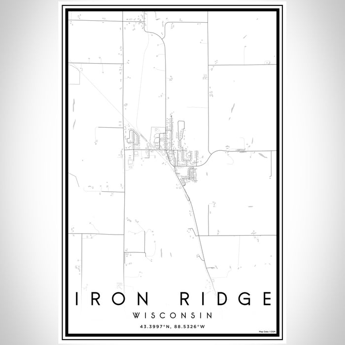 Iron Ridge - Wisconsin Map Print in Classic — JACE Maps