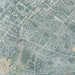 Irvine California Map Print in Afternoon Style Zoomed In Close Up Showing Details