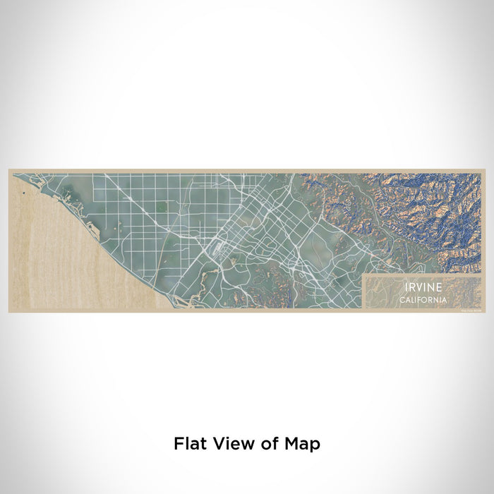 Flat View of Map Custom Irvine California Map Enamel Mug in Afternoon
