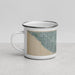 Left View Custom Irvine California Map Enamel Mug in Afternoon