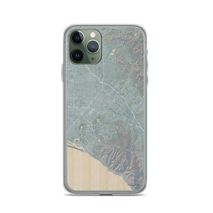 Custom iPhone 11 Pro Irvine California Map Phone Case in Afternoon