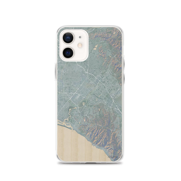 Custom iPhone 12 Irvine California Map Phone Case in Afternoon