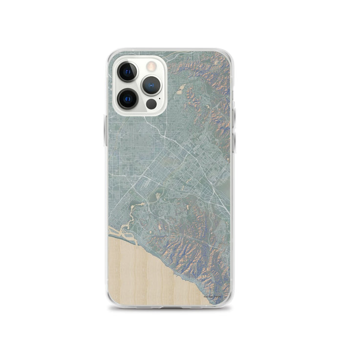 Custom iPhone 12 Pro Irvine California Map Phone Case in Afternoon