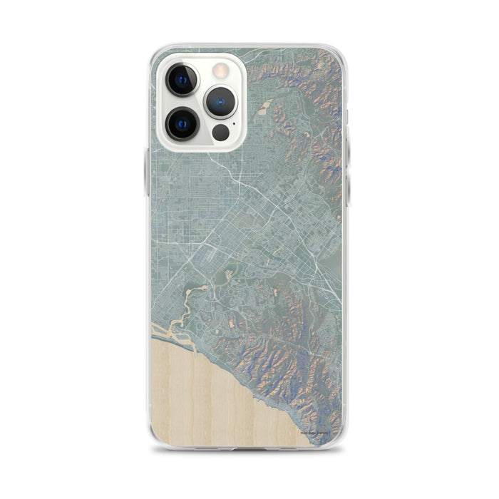 Custom iPhone 12 Pro Max Irvine California Map Phone Case in Afternoon