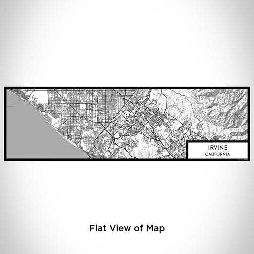 Flat View of Map Custom Irvine California Map Enamel Mug in Classic